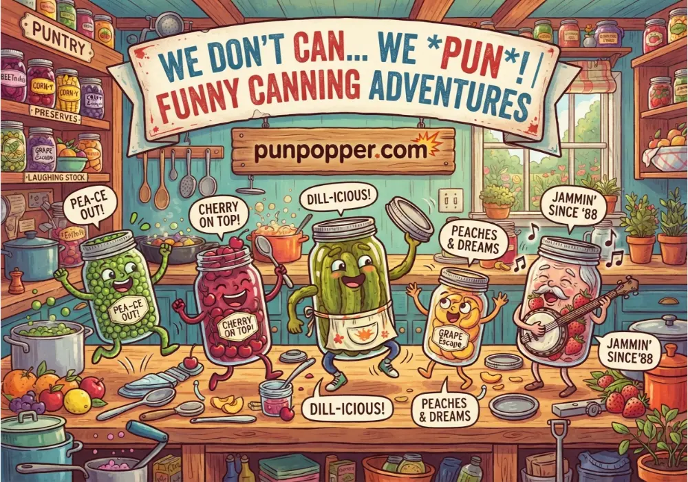 Funny Canning Puns for Instagram Captions