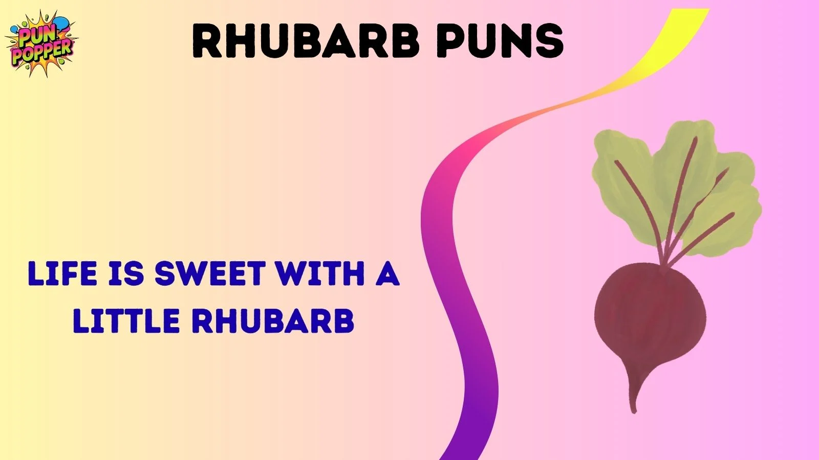rhubarb puns