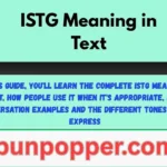 ISTG Meaning in Text