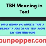 TBH Meaning in Text